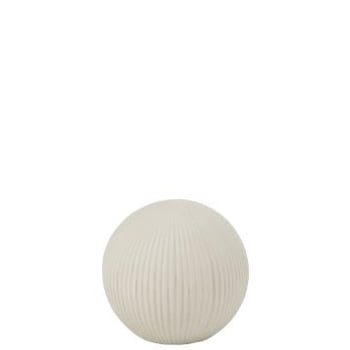 Bal deco klei wit small