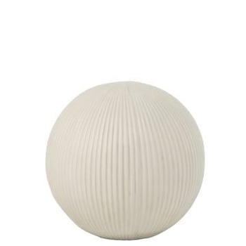 Bal deco klei wit large