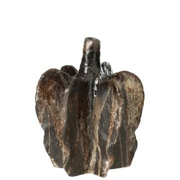 Vaas naga keramiek bruin/zwart large