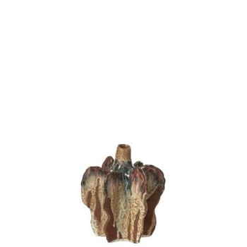 Vaas naga keramiek roest bruin small