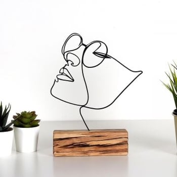Tanelorn Decoratief Object | 100% Metaal en Hout | Zwart