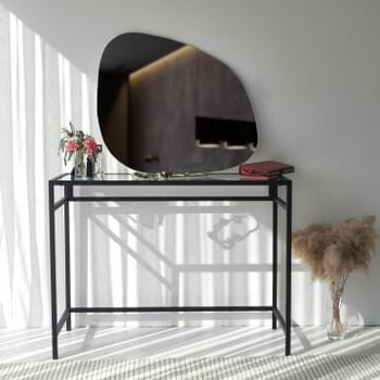 Locelso Spiegel | organische vorm | 85x67x2 cm | Zwart