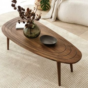 Woody Fashion Salontafel | 100% Massief Hout | walnoot