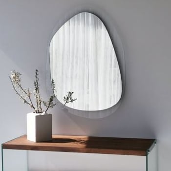 Locelso Spiegel | 2 cm Gehard Glas | 75x55 cm | organische vorm