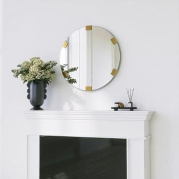 Locelso Wandspiegel | 60cm Diameter | 100% Metaal | Goud