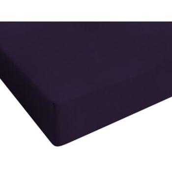 Hoeslaken Jersey paars 80/90/100x200cm