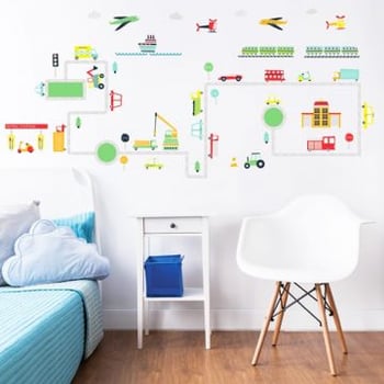 Muurstickers Transport