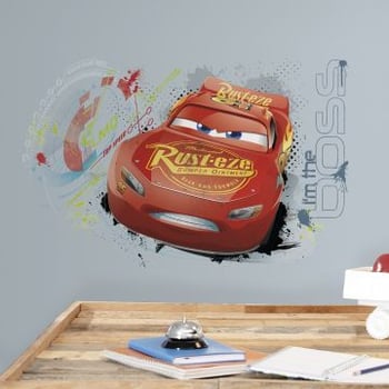 Muursticker Cars 3 Lightning McQueen