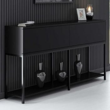 Dressoir Woody Fashion | 150 x 30 x 80 cm | Zwart