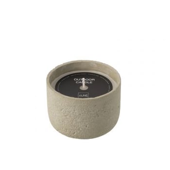 Buitenkaars 31h rond paraffine lichtgroen medium