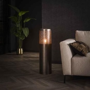 Staande lamp Cindra 90 cm-zwart nikkel
