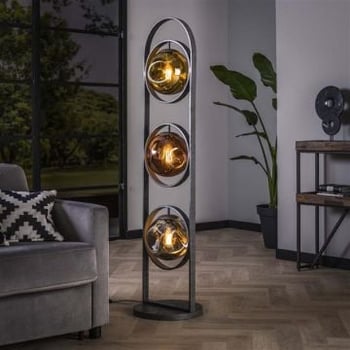 Vloerlamp Lars-oud zilver