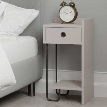 Stijlvol Woody Fashion Nachtkastje | Melamine Gecoat | 18mm | Licht Mokka