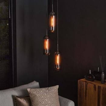 Hanglamp Smirna getrapt-Artic zwart