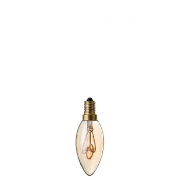 Ledlamp amber c35 3 loops e14