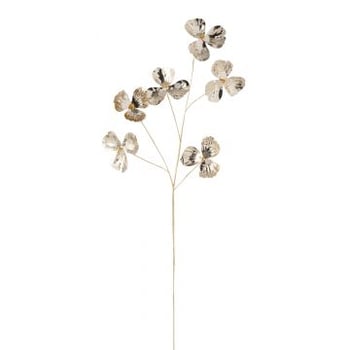 Bloem kunststof goud small