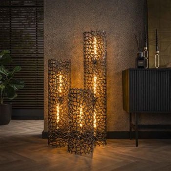 Staande lamp Branch 61 cm -zwart nikkel