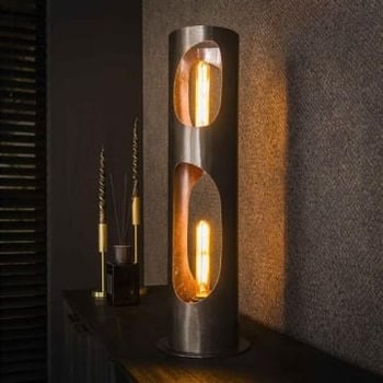 Staande lamp Orbit 65 cm-zwart nikkel