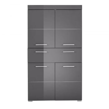 Hoge kast Amanda | 73 x 31 x 130 cm | Melamine | Agave Grey