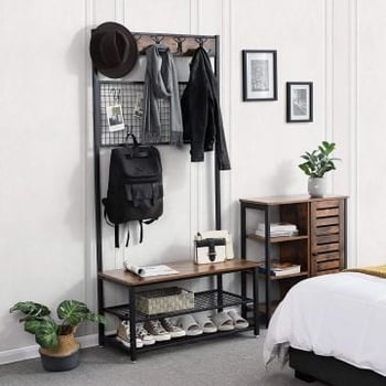 Vestiaire Wess industrieel - bruin/zwart