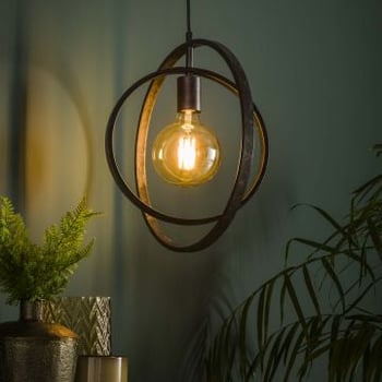 Hanglamp Celeste 1 lichtbron - antraciet
