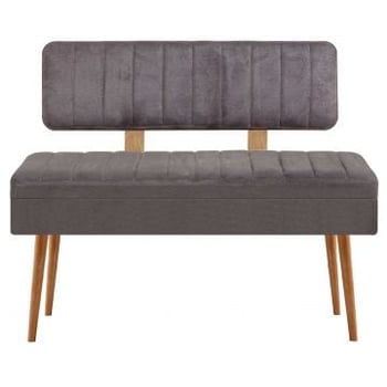 Eetkamerbank Vina - 110x40x82cm - den/antraciet