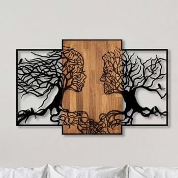 Wallity - Decoratieve houten en metalen wandaccessoires