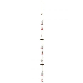 Slinger zee metaal wit/rood