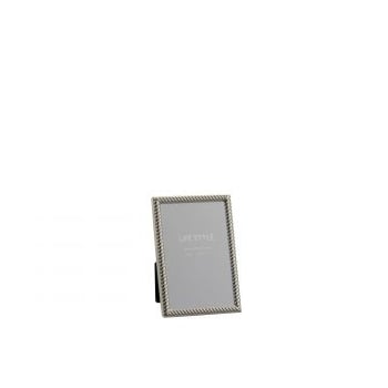 Fotok schuin lijnen 10x15 metaal zilver small