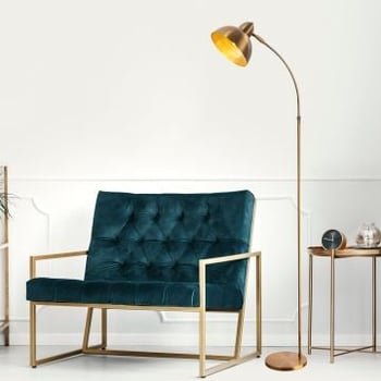 Fulgor vloerlamp | Vintage | Metalen frame | 162 cm hoogte