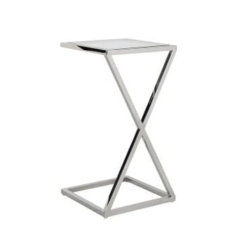 Bijzettafeltje Paramount 35x35cm - zilver