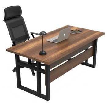 Bureau | 100% melamine coating | 180x73x90cm | Notenhout