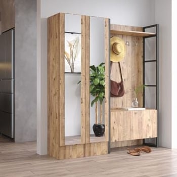 Locelso vestiaire | Metalen Frame | 18 mm Dikte | Atlantisch grenen