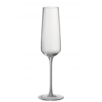 Drinkglas champagne leo glas transparant