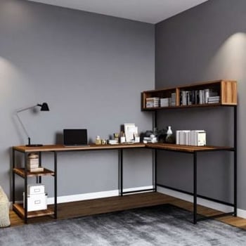 Bureautafel Woody Fashion | 200 x 60 x 72 cm | Walnootdesign