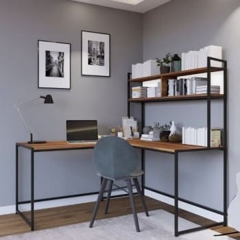 Bureautafel Woody Fashion | 154 x 60 x 72 cm | Walnootdesign