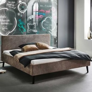 Tweepersoonsbed Avola | 180 x 200 cm | Taupekleurig design