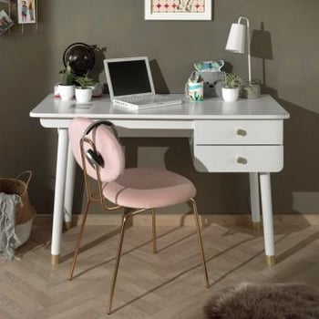 Bureau voor kinderen Billy 2 lades - wit