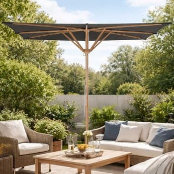 Parasol Boston | 300 x 300 cm | Teakhout