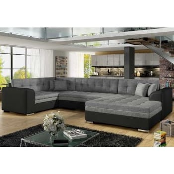 Hoekzetel Dario | 338 x 189 x 78 cm | Grijs