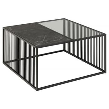 Salontafel Strington 80x80 cm - zwart
