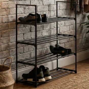 Schoenenrek | 65 x 30 x 74 cm | Zwart