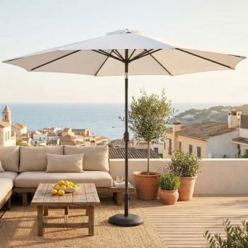 Parasol Norman ø350 - wit