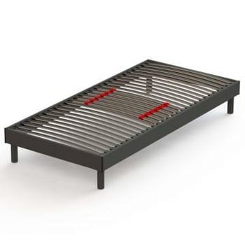 Bedframe Senne 28 latten 90x200 - antraciet 