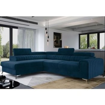 Hoekbank Laurentius links - 278 x 205 cm - Donkerblauw 