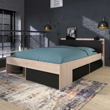 Bed Most 160x200cm - eik/zwart