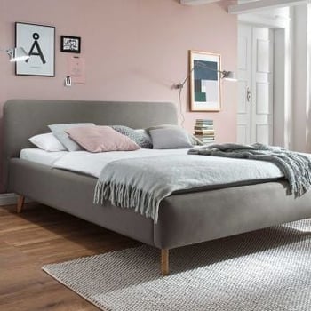 Gestoffeerd bed Tony 160x200 - taupe