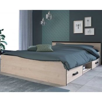 Bed Alma 140x190cm met lades - eikdecor