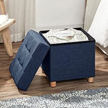 Poef Paf | 38 x 38 x 40 cm | Blauw