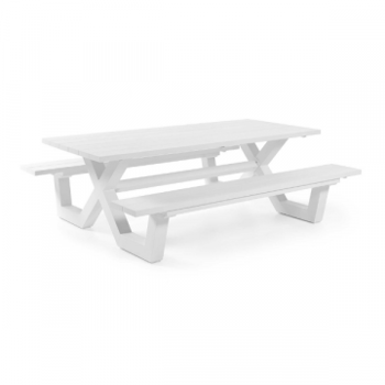Picknicktafel Biabou 220x110 - wit